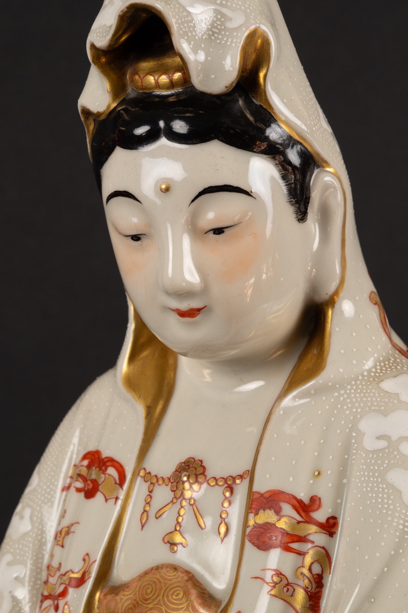 Kannon Bosatsu, Kutani, Kogetsu, Japan, Meiji Period (1868-1912).  -photo-4