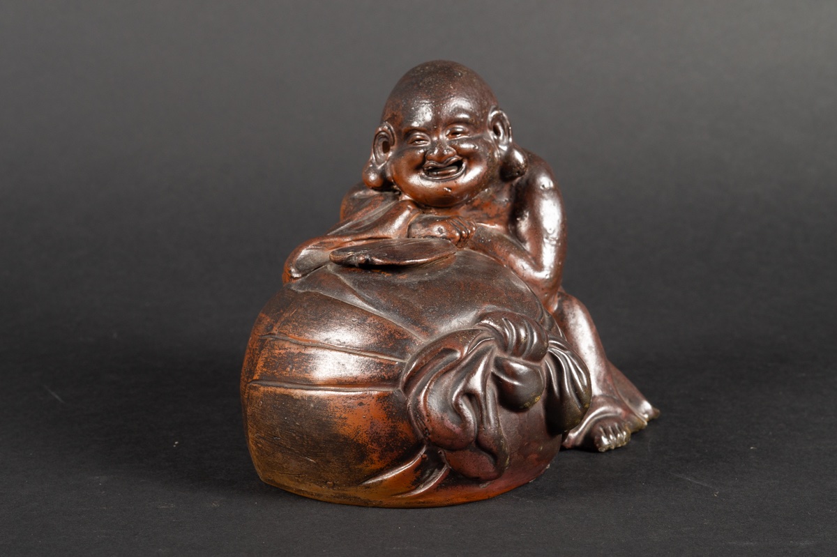 Hotei, Bizen, grès, Japon, XIXe-XXe siècles   -photo-4