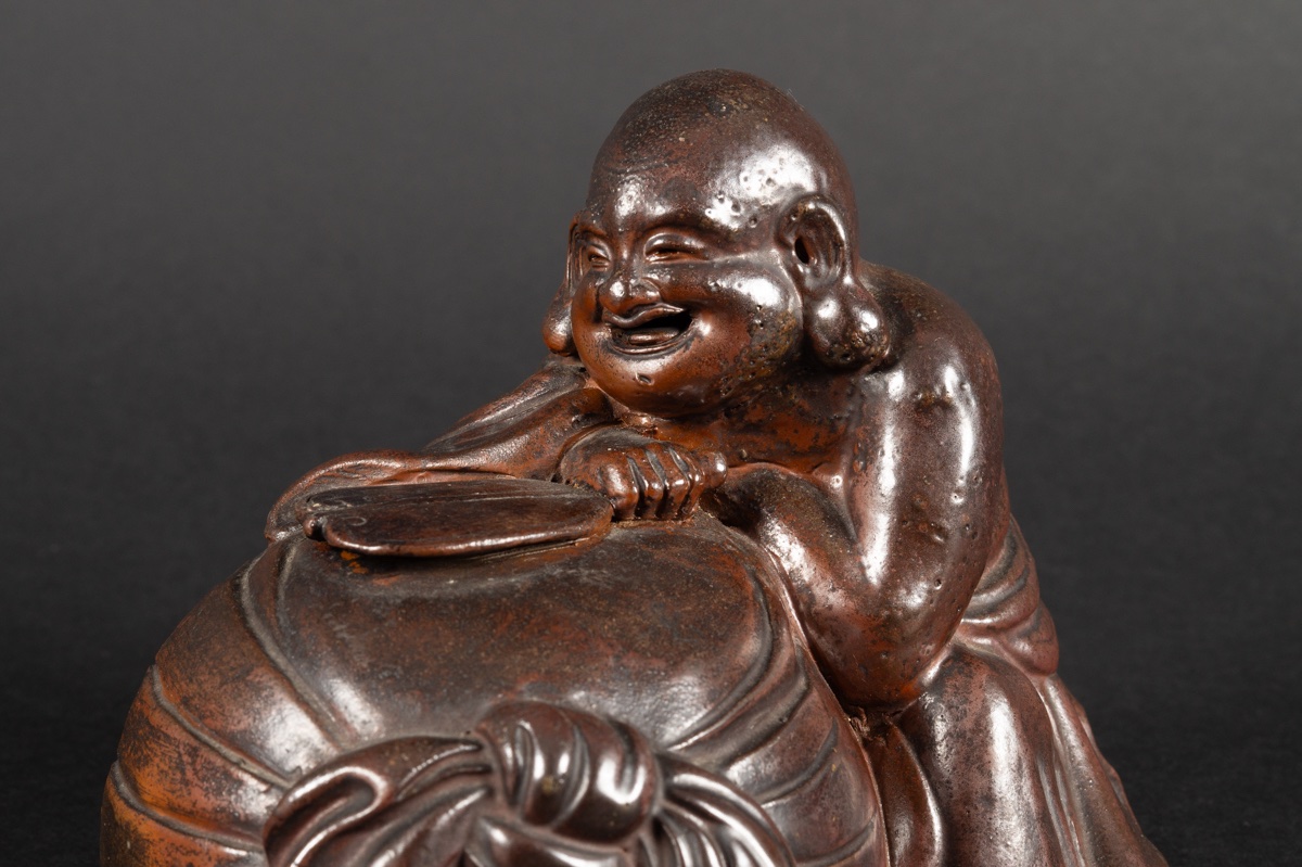 Hotei, Bizen, grès, Japon, XIXe-XXe siècles   -photo-1