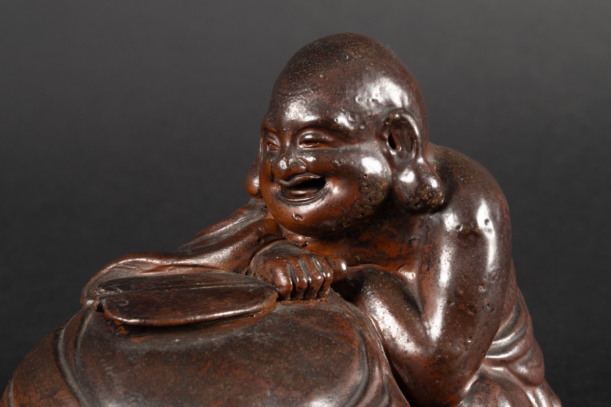 Hotei, Bizen, grès, Japon, XIXe-XXe siècles   -photo-2