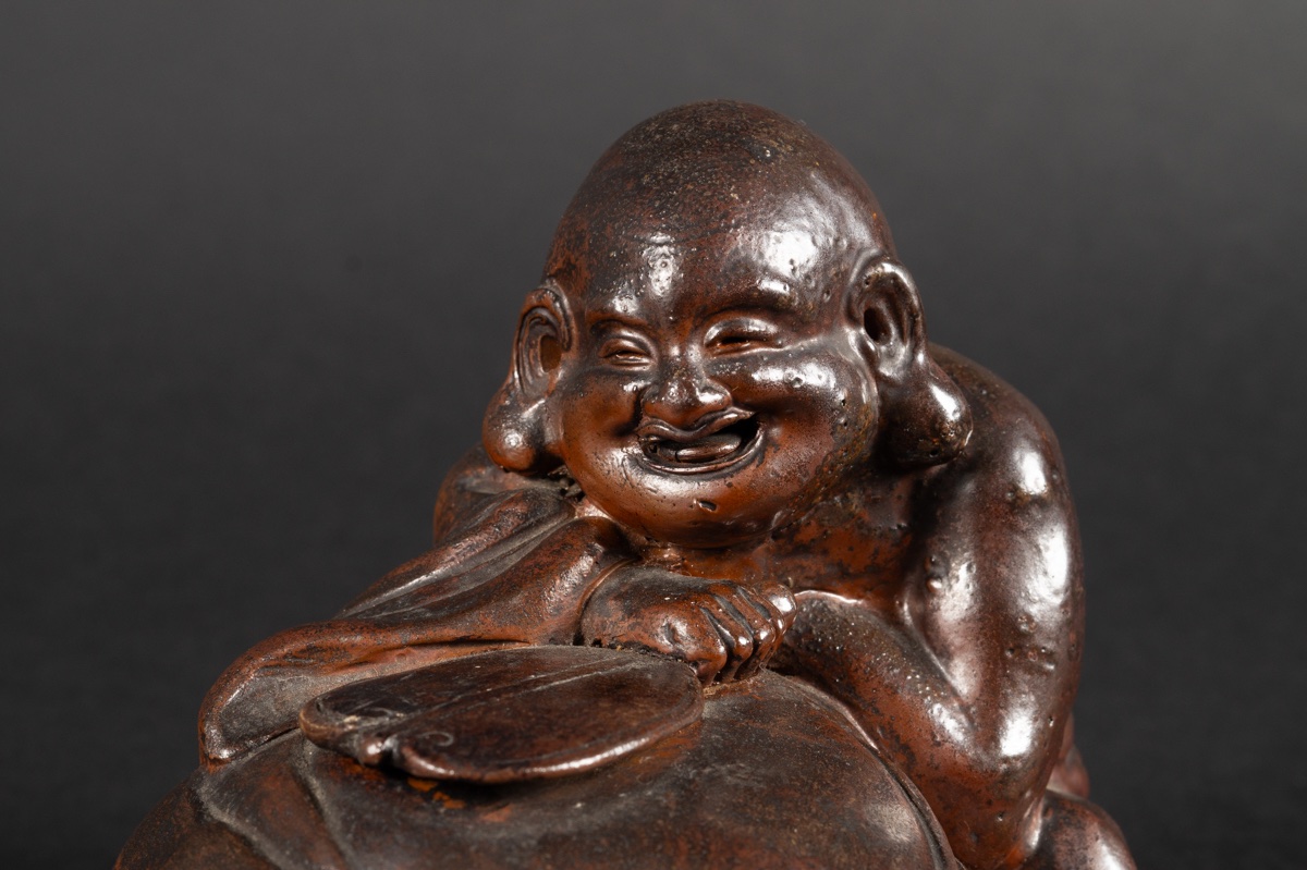 Hotei, Bizen, grès, Japon, XIXe-XXe siècles   -photo-5