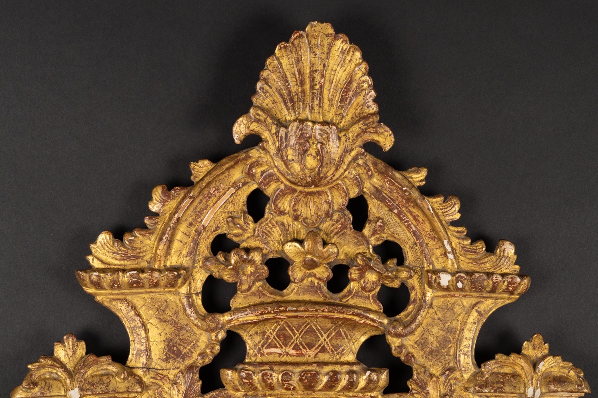 Miroir à parecloses, Régence, bois doré, France, 1715-1740   -photo-1