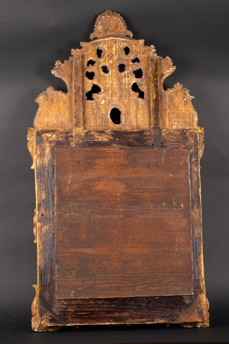 Miroir à parecloses, Régence, bois doré, France, 1715-1740   -photo-8