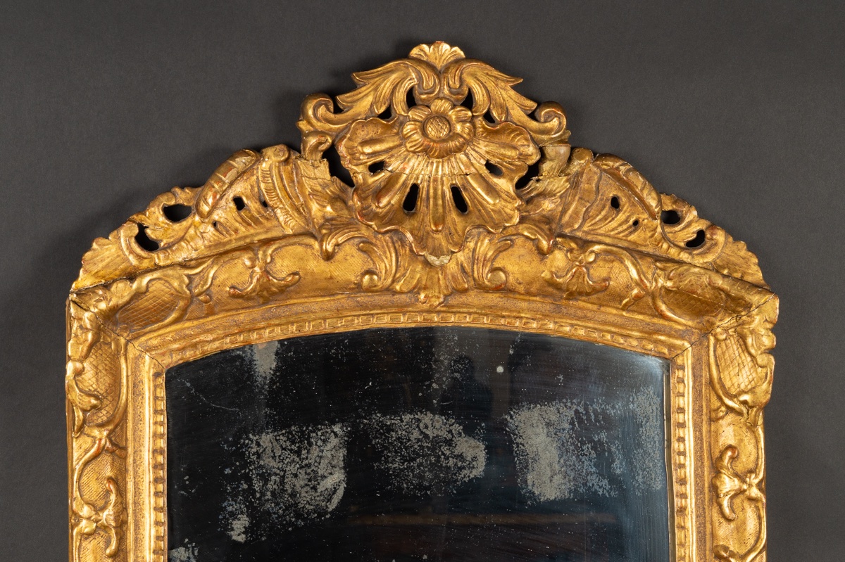 Mirror, Regency, Gilded Wood, France, 1715-1740-photo-2