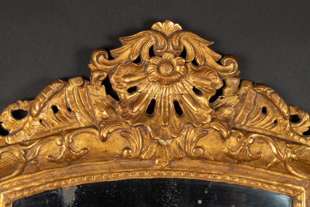 Mirror, Regency, Gilded Wood, France, 1715-1740-photo-3