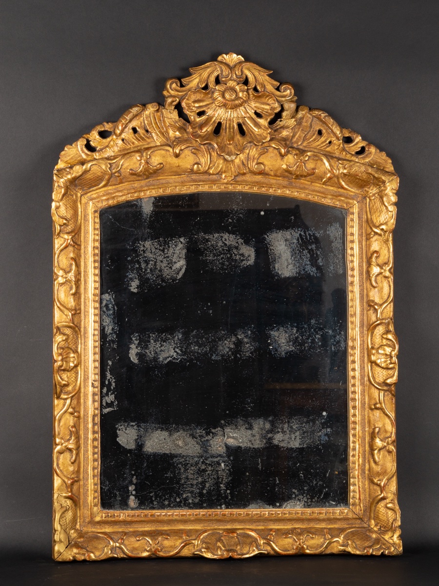 Mirror, Regency, Gilded Wood, France, 1715-1740-photo-4
