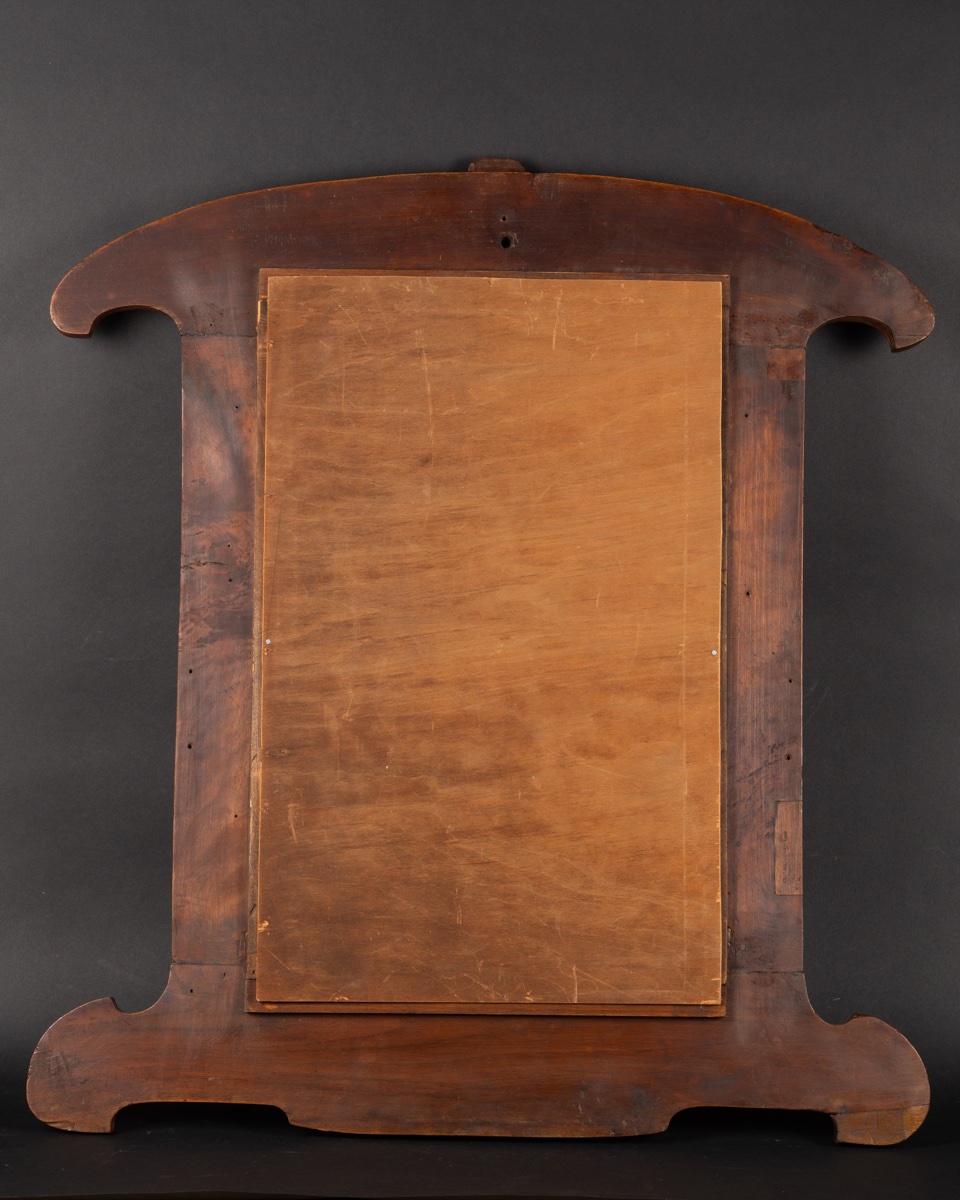 Carved Walnut Mirror, Lyon, Cl. Marotte, Art Nouveau, Circa 1900-photo-7