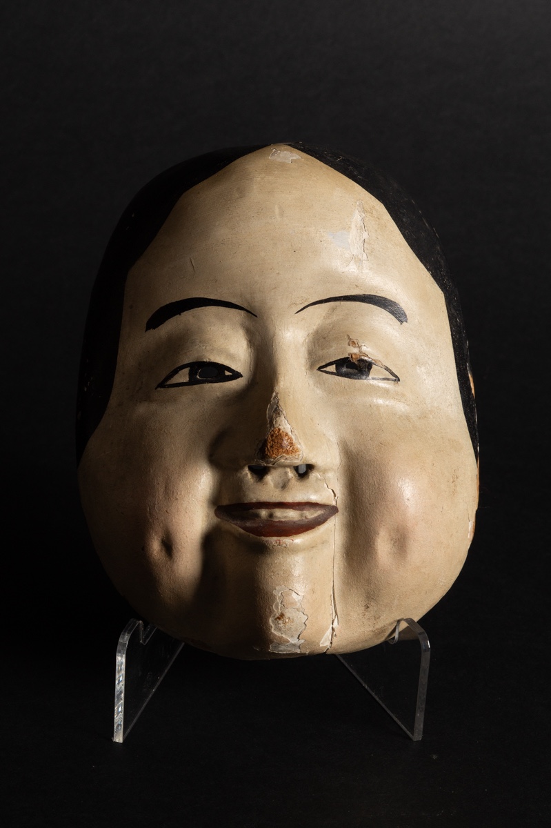 Polychrome Okame Mask, Japan, 19th-20th Centuries