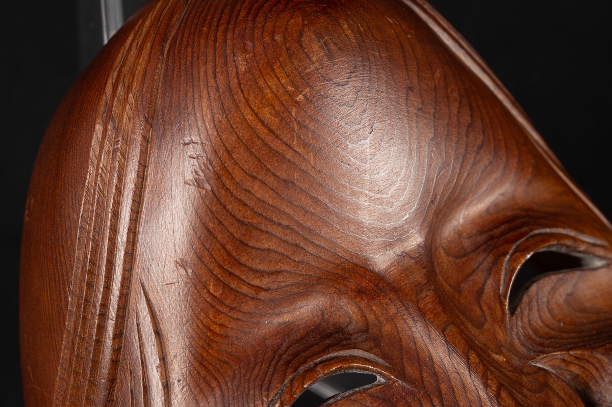 Okame Mask, Wood, Japan, 19th-20th Century.-photo-6