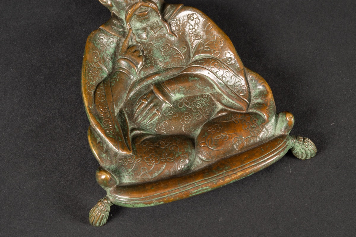 Business Card Holder, Chinoiserie, Bronze, 19th Century.  -photo-4