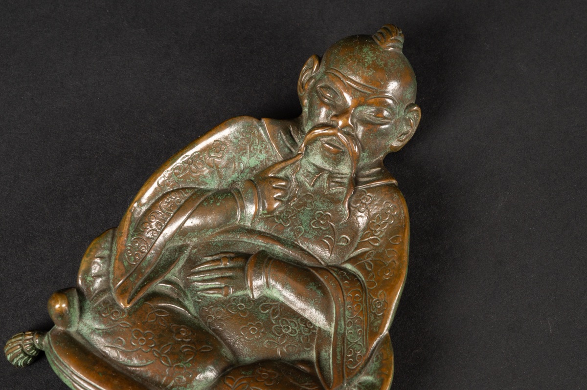 Business Card Holder, Chinoiserie, Bronze, 19th Century.  -photo-1