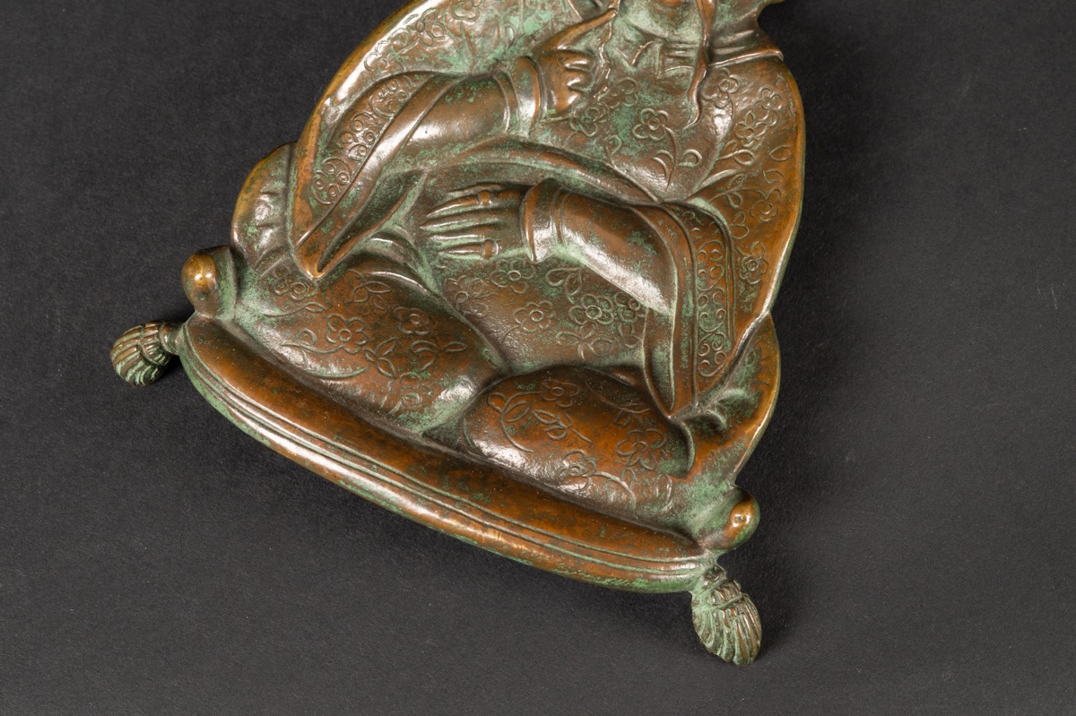 Business Card Holder, Chinoiserie, Bronze, 19th Century.  -photo-2