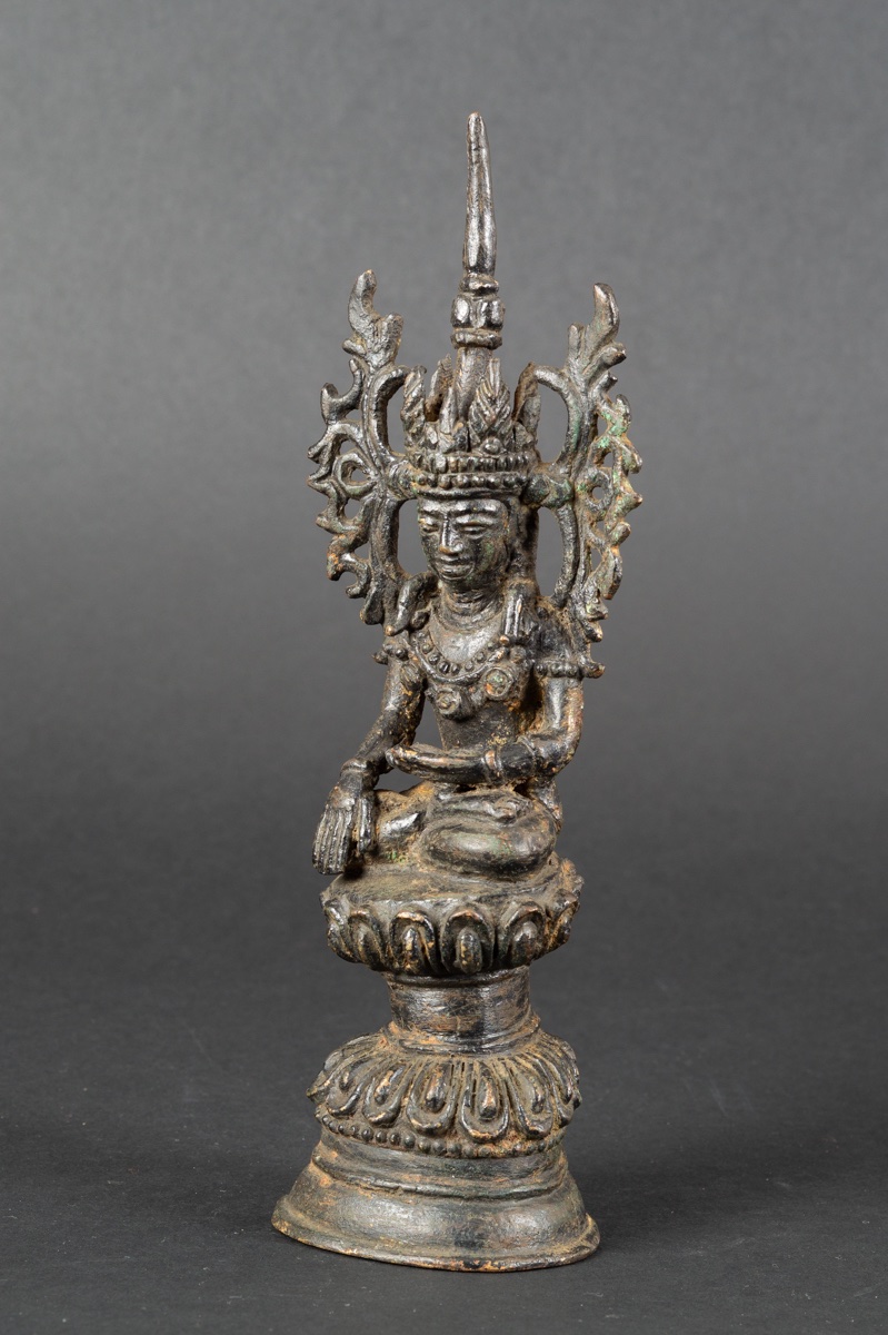Jambupati Buddha, Bronze, Shan, Burma, 19th Century.  -photo-3