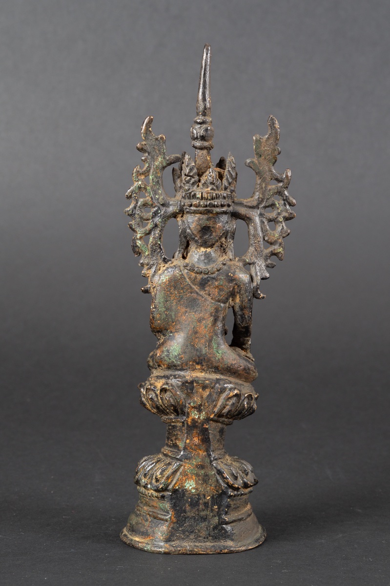 Jambupati Buddha, Bronze, Shan, Burma, 19th Century.  -photo-4