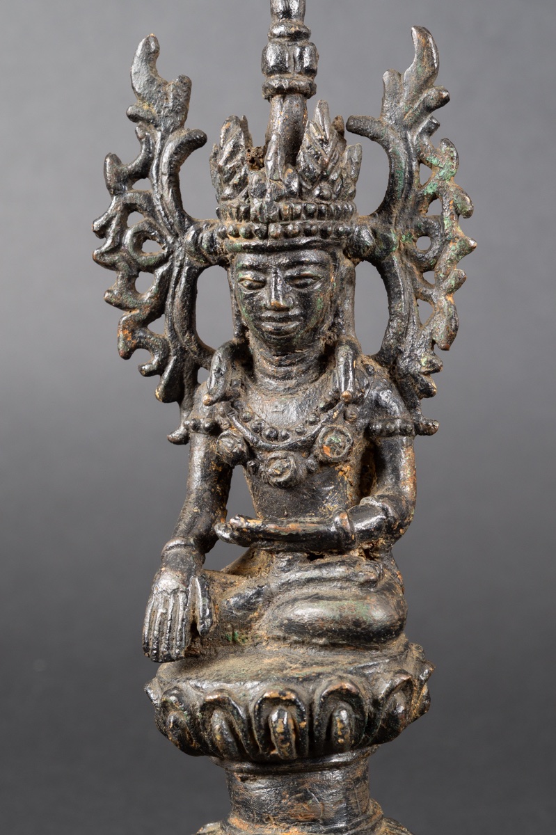 Jambupati Buddha, Bronze, Shan, Burma, 19th Century.  -photo-2