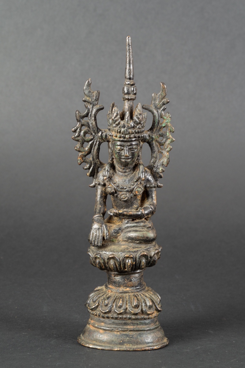 Jambupati Buddha, Bronze, Shan, Burma, 19th Century.  
