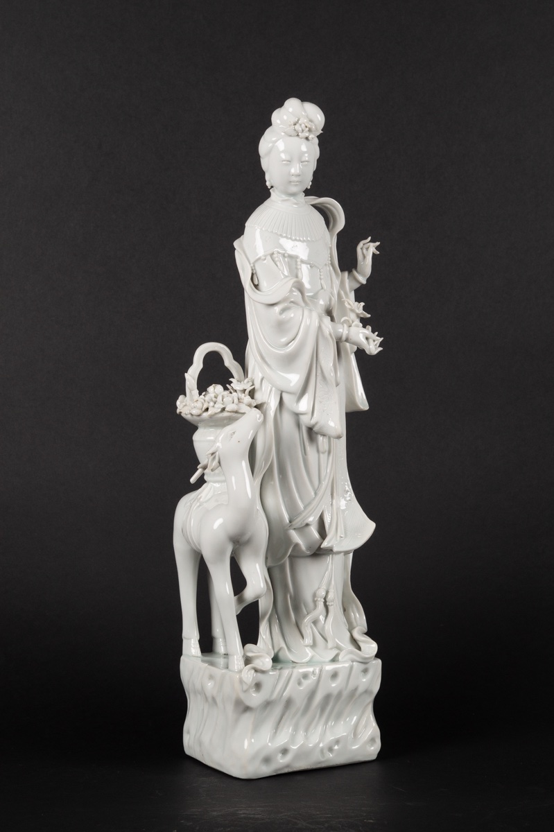 Magu With A Deer, China, Qing Dynasty, 19th-20th Century.  -photo-2