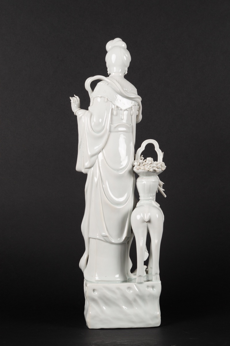 Magu With A Deer, China, Qing Dynasty, 19th-20th Century.  -photo-4