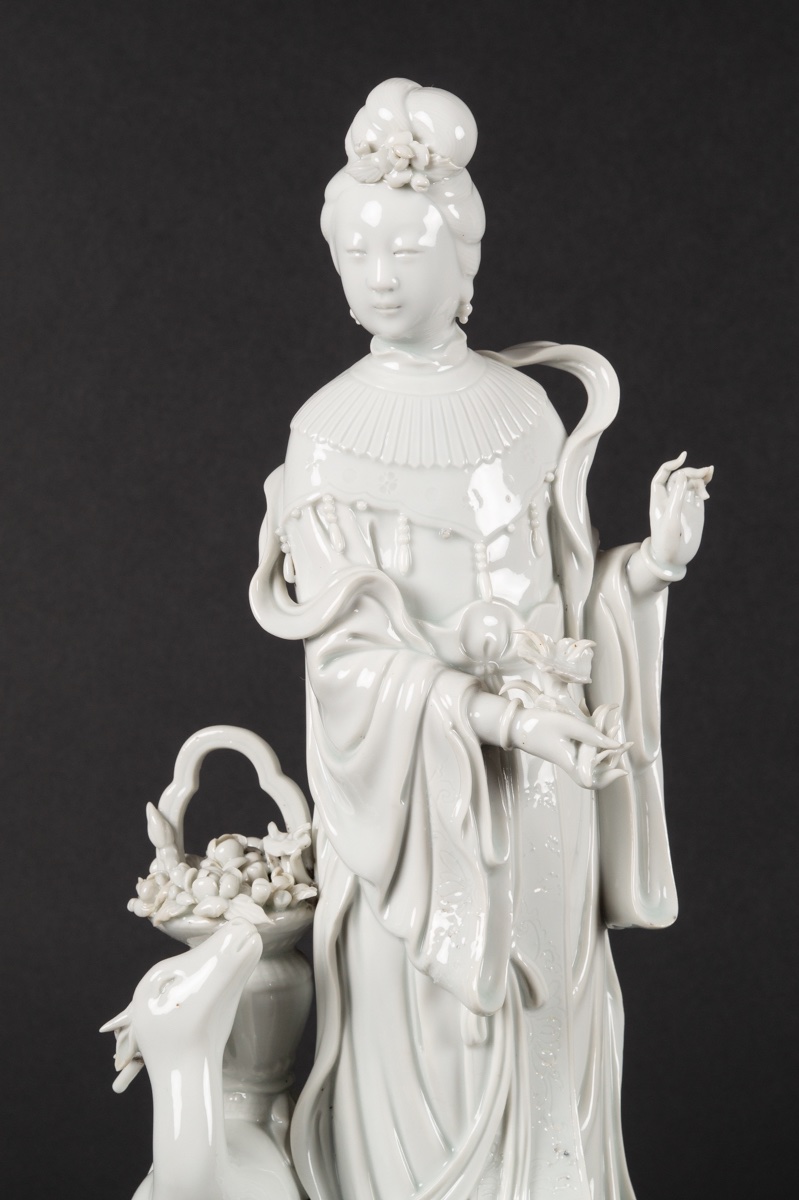 Magu With A Deer, China, Qing Dynasty, 19th-20th Century.  -photo-2