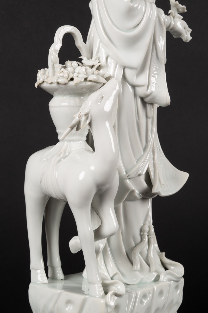 Magu With A Deer, China, Qing Dynasty, 19th-20th Century.  -photo-6