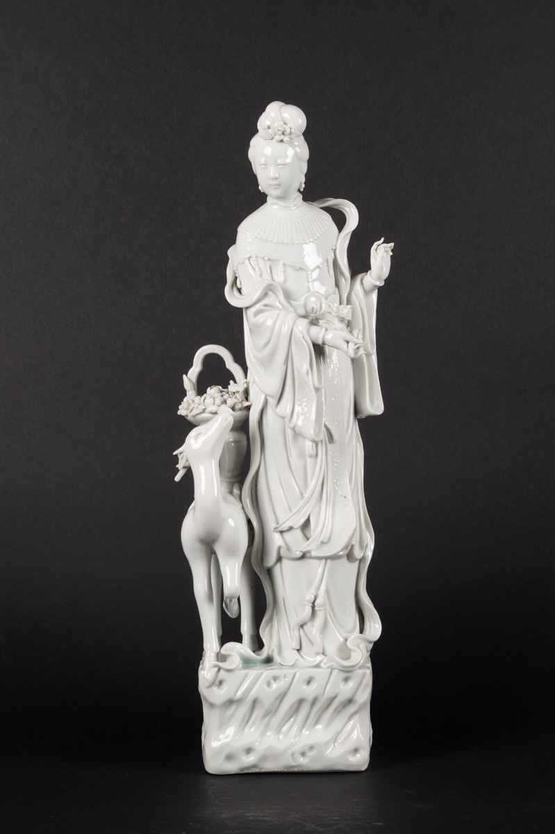 Magu With A Deer, China, Qing Dynasty, 19th-20th Century.  
