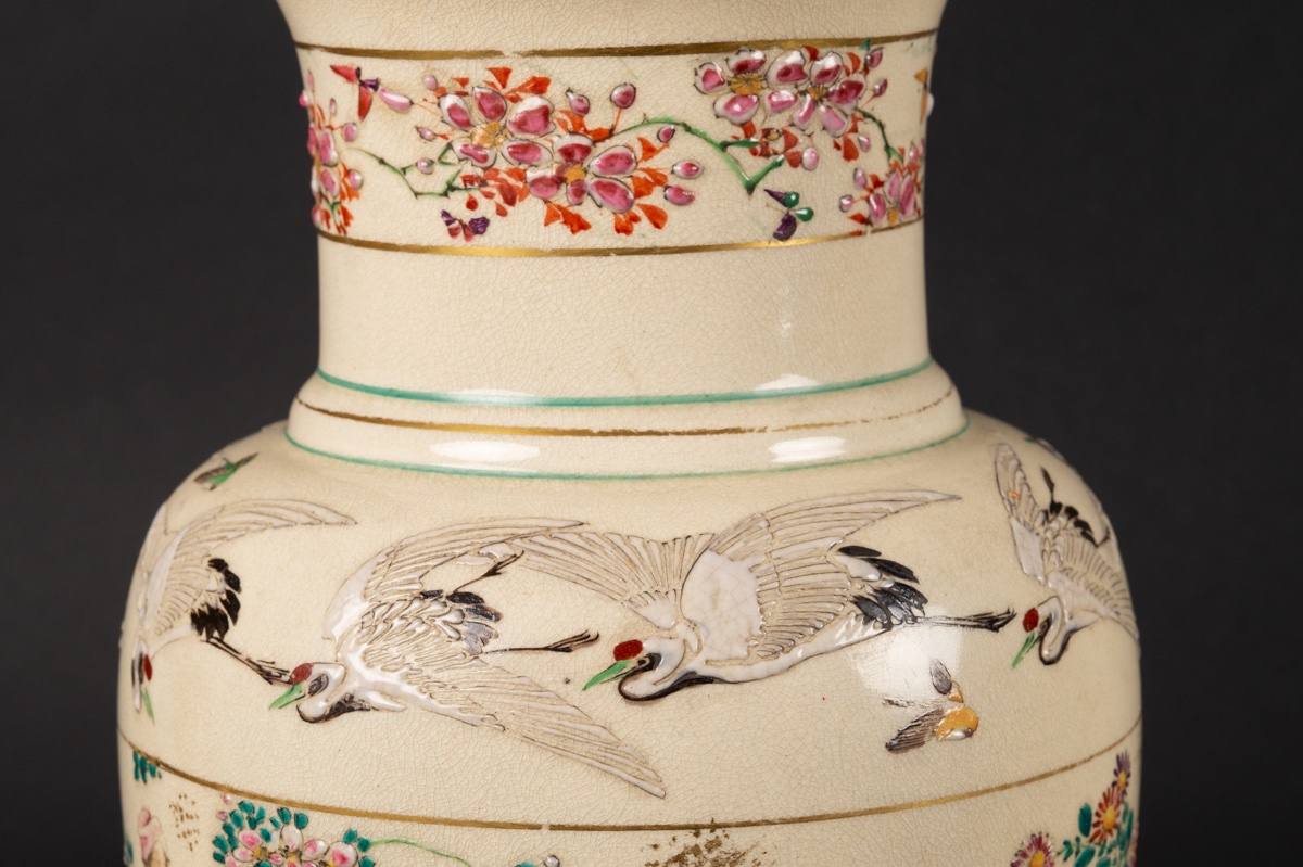 Vase With Figures, Kinkozan, Satsuma, Japan, Meiji Period (1868-1912).-photo-5