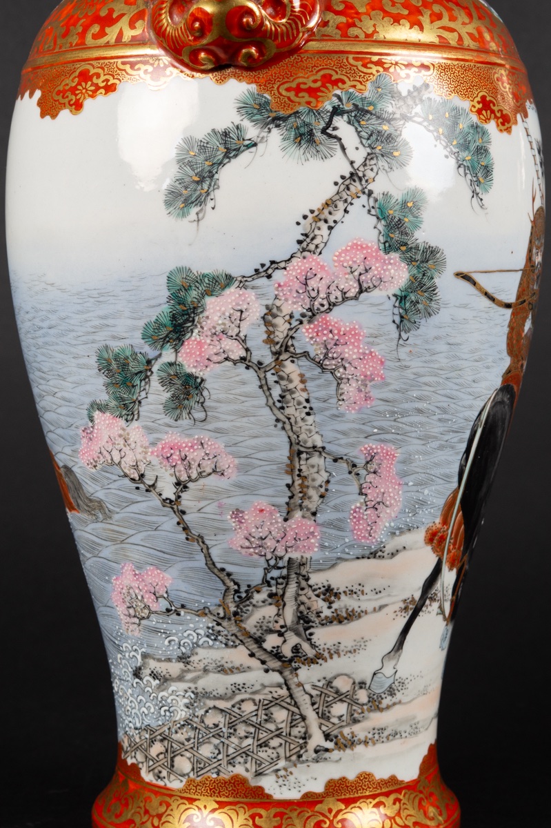 Vase avec samouraïs, Setsuzan, Kutani, Japon, époque Meiji (1868-1912). -photo-2