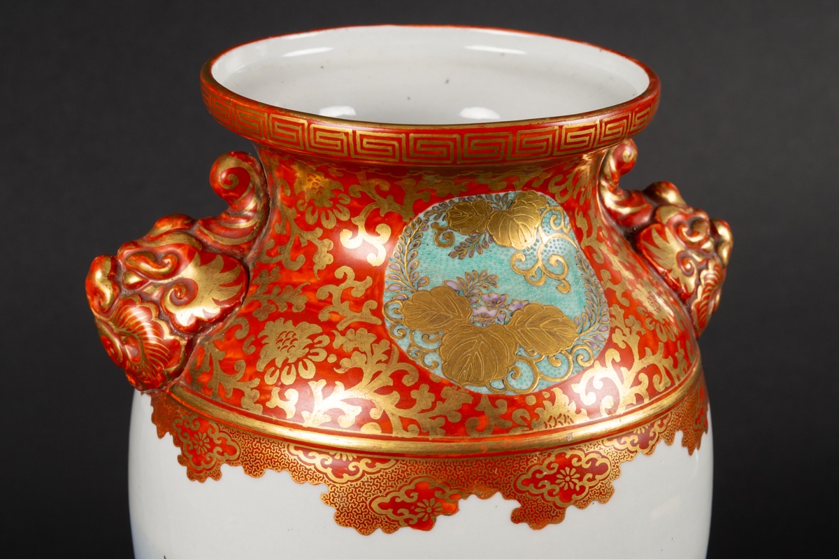 Vase avec samouraïs, Setsuzan, Kutani, Japon, époque Meiji (1868-1912). -photo-4