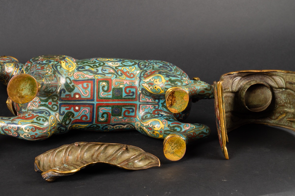 Grand cheval en cloisonné, Chine, début du XXe siècle. -photo-8
