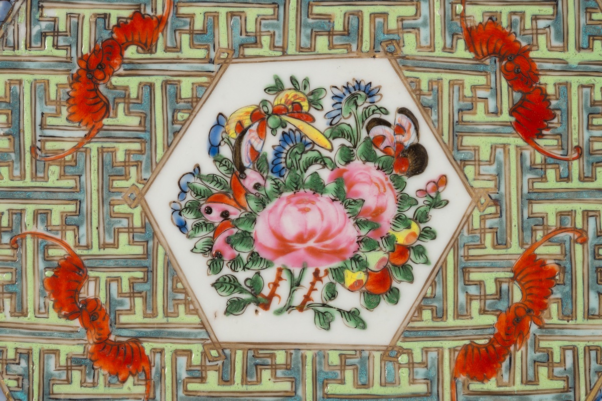 Plat famille rose, rose canton, Chine, dynastie Qing, XIXe siècle.  -photo-6