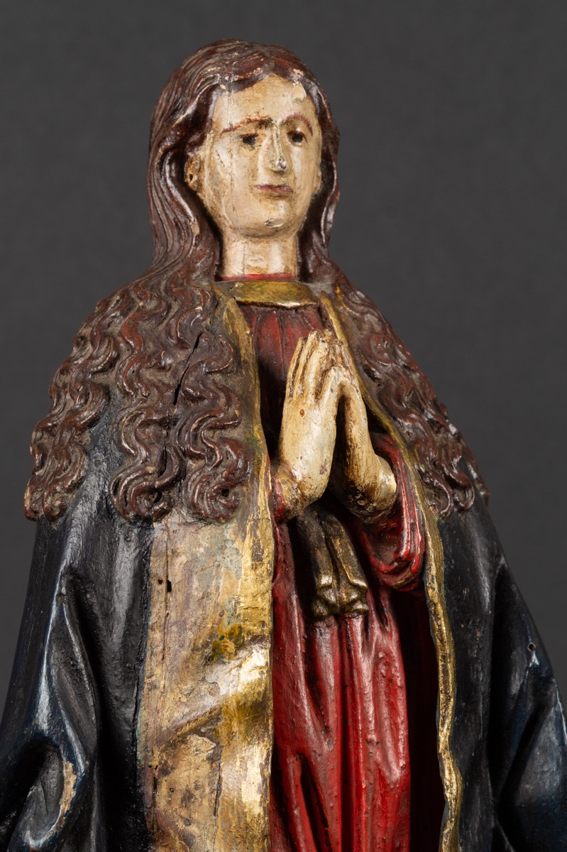 Notre-Dame de l'Immaculée Conception, bois polychrome, Espagne, baroque, XVIIIe siècle.   -photo-3