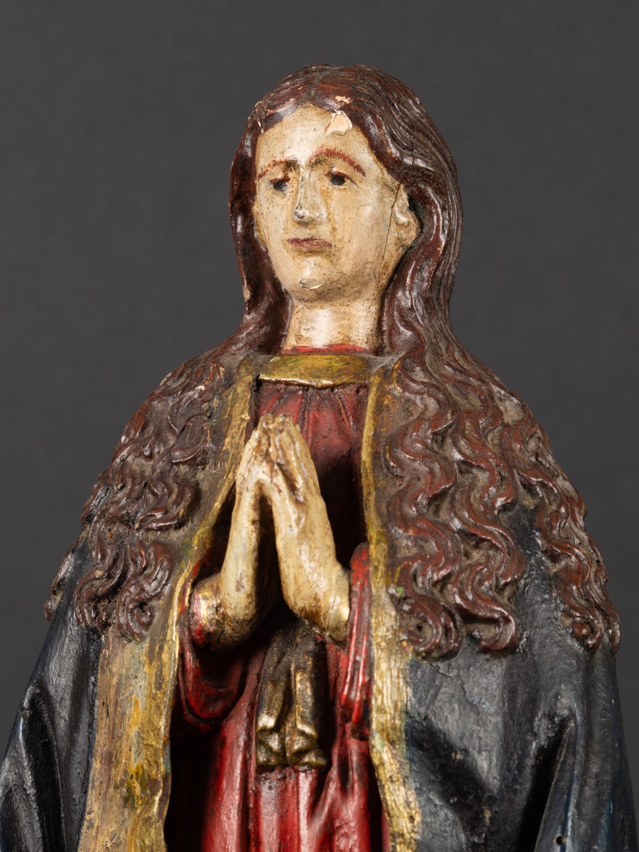 Notre-Dame de l'Immaculée Conception, bois polychrome, Espagne, baroque, XVIIIe siècle.   -photo-4