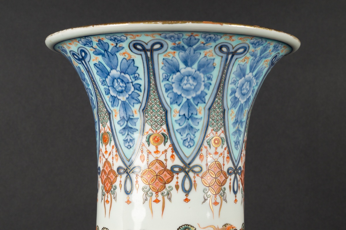 Vase With Phoenixes, Yamamoto, Arita - Imari, Japan, Meiji Period (1868-1912).-photo-5