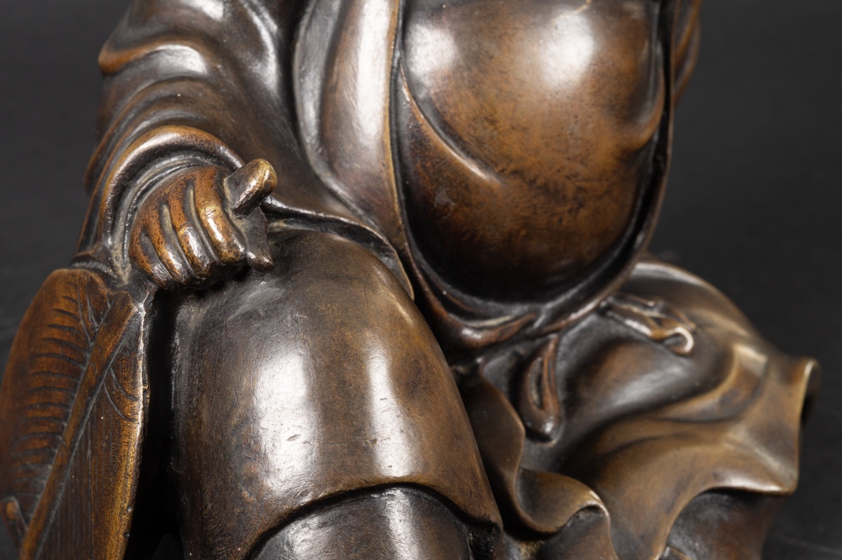Chinese Sage, Bronze, China, Qing Dynasty, 19th Century.-photo-5