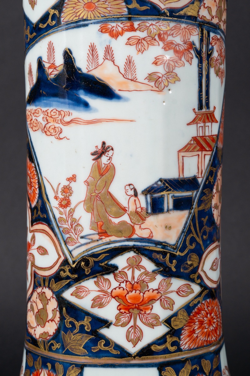 Vase With Gilt Bronze Mounting, Arita - Imari, Japan, 17th - 18th Century.-photo-2