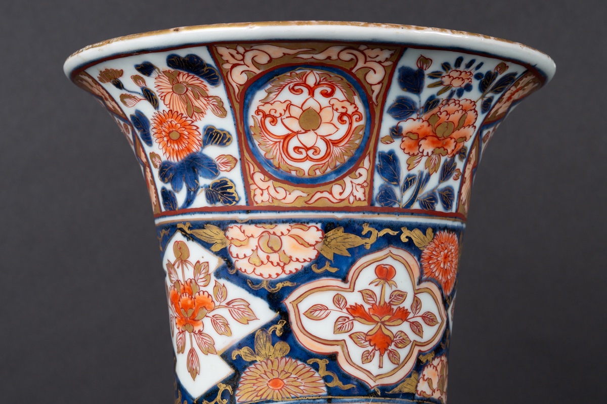 Vase With Gilt Bronze Mounting, Arita - Imari, Japan, 17th - 18th Century.-photo-3