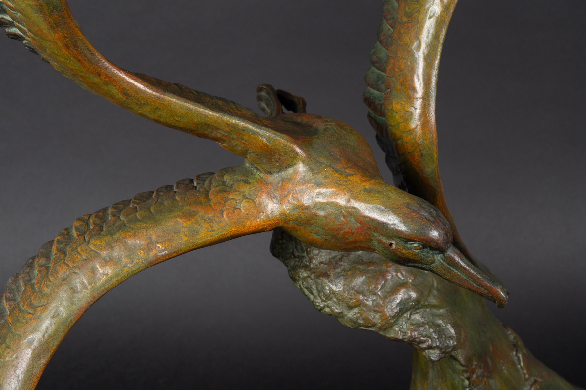 Paire de mouettes, Rulas, Art déco, années 1920-1930.-photo-4