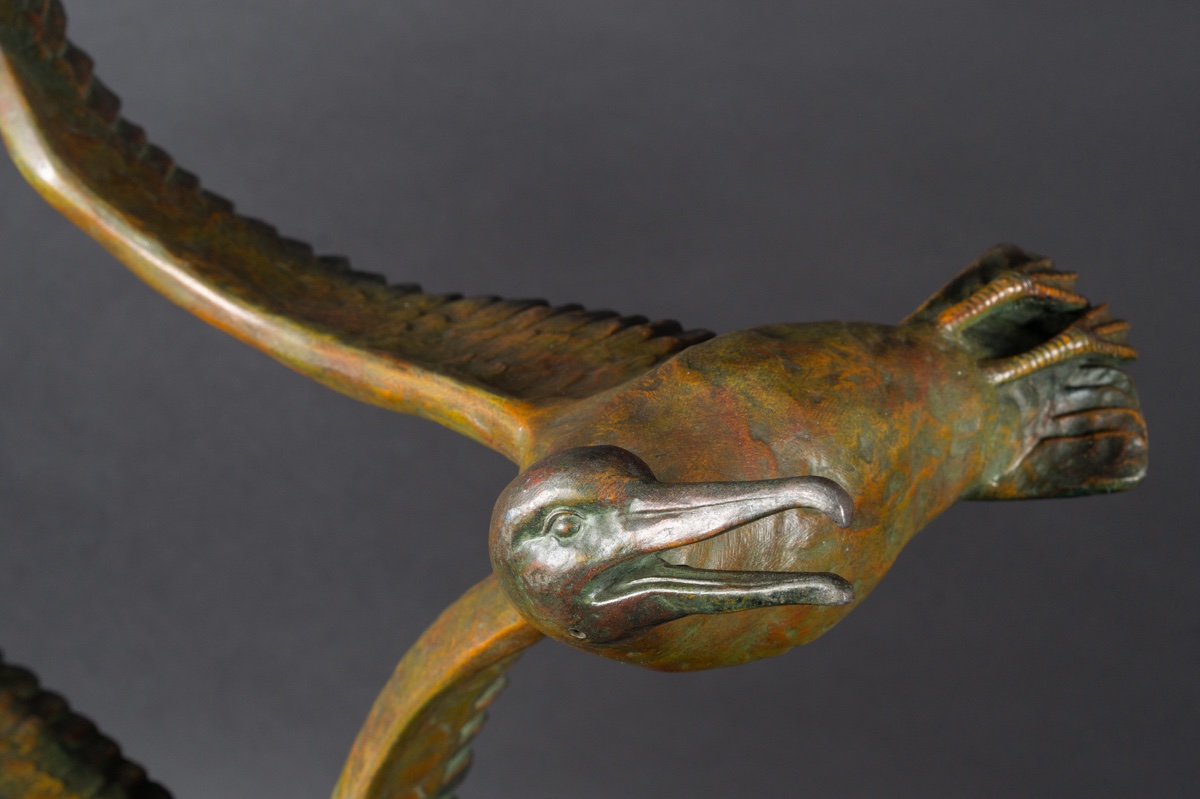 Paire de mouettes, Rulas, Art déco, années 1920-1930.-photo-3
