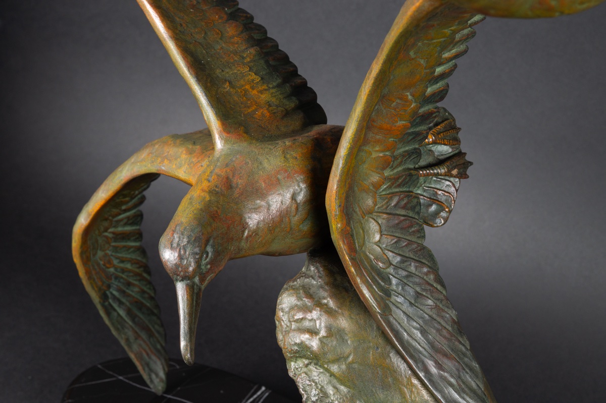 Paire de mouettes, Rulas, Art déco, années 1920-1930.-photo-4