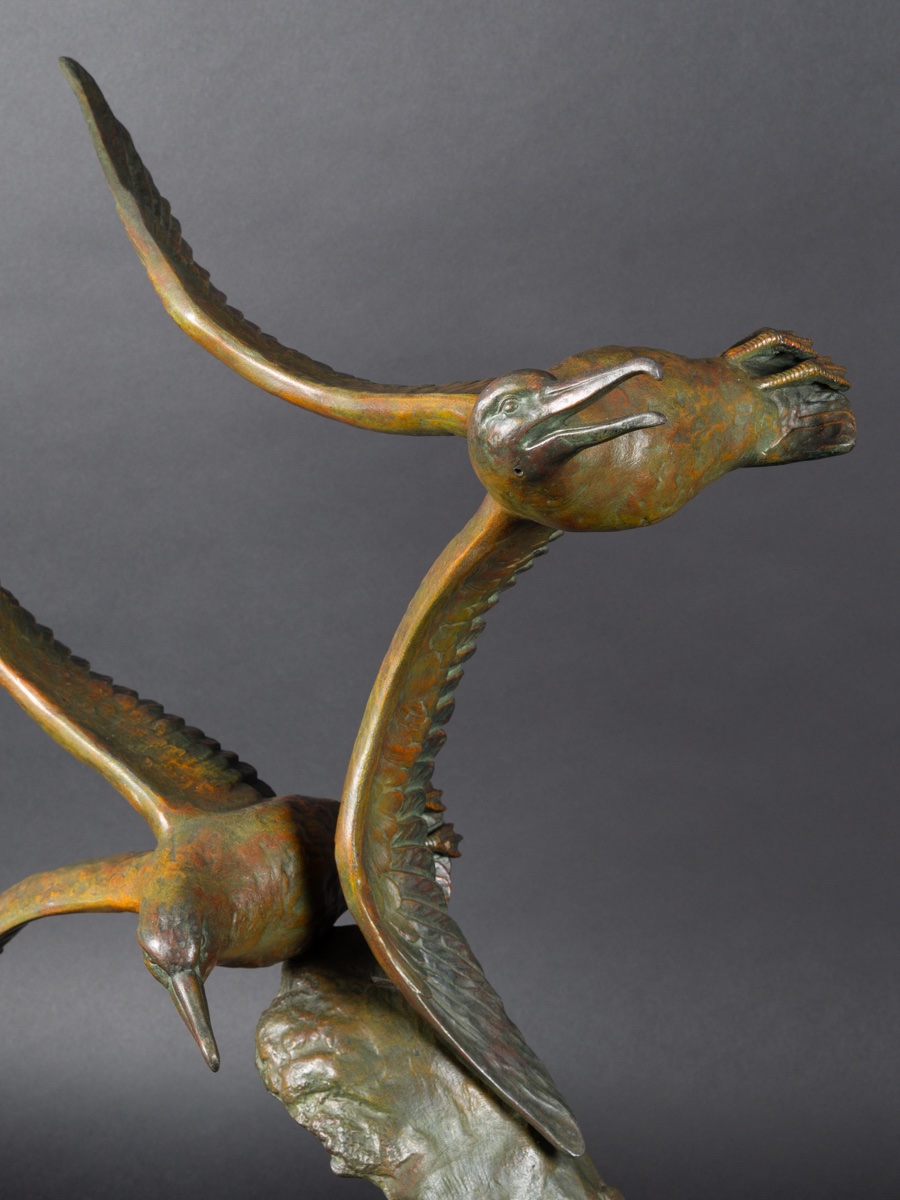 Paire de mouettes, Rulas, Art déco, années 1920-1930.-photo-5