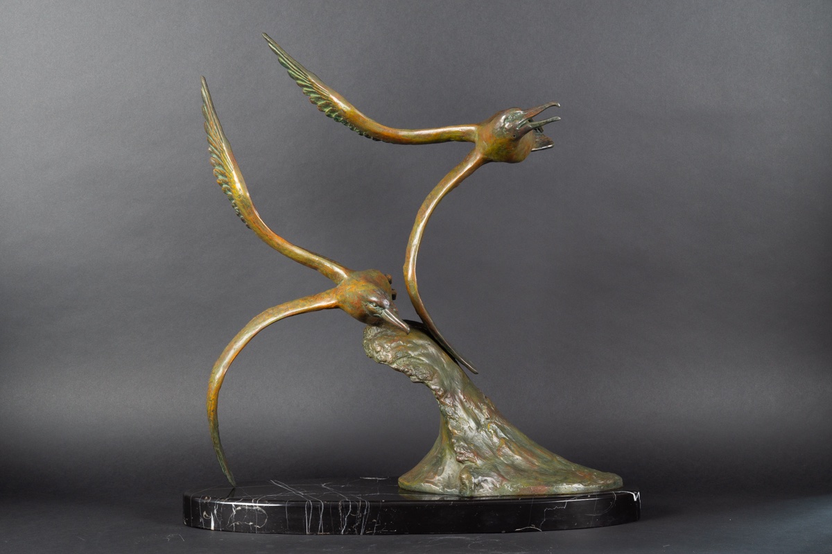 Paire de mouettes, Rulas, Art déco, années 1920-1930.