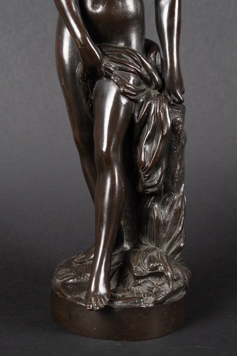 Baigneuse, d'après E. M. Falconet (1719-1791), bronze, France, XIXe siècle -photo-2