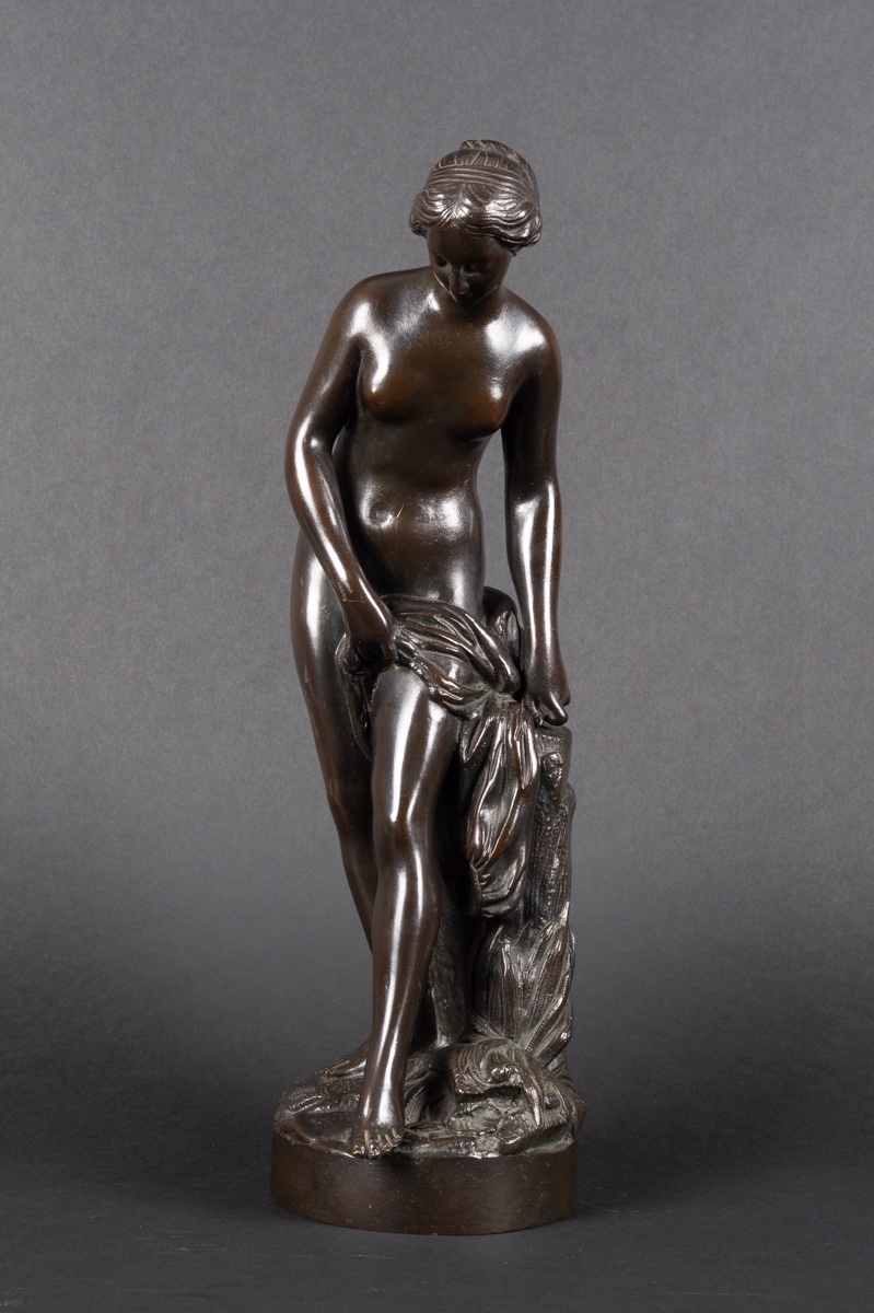 Baigneuse, d'après E. M. Falconet (1719-1791), bronze, France, XIXe siècle 