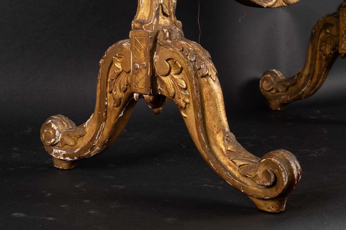 Écran de cheminée, époque Louis XV, bois doré, France, milieu du XVIIIe siècle  -photo-7