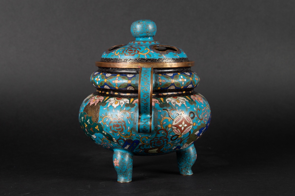 Cloisonné Incense Burner, Japan, Meiji Period (1868–1912). -photo-4