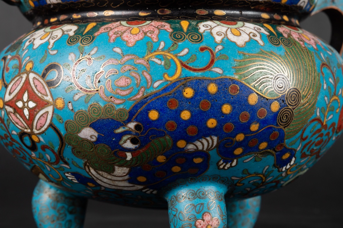 Cloisonné Incense Burner, Japan, Meiji Period (1868–1912). -photo-2