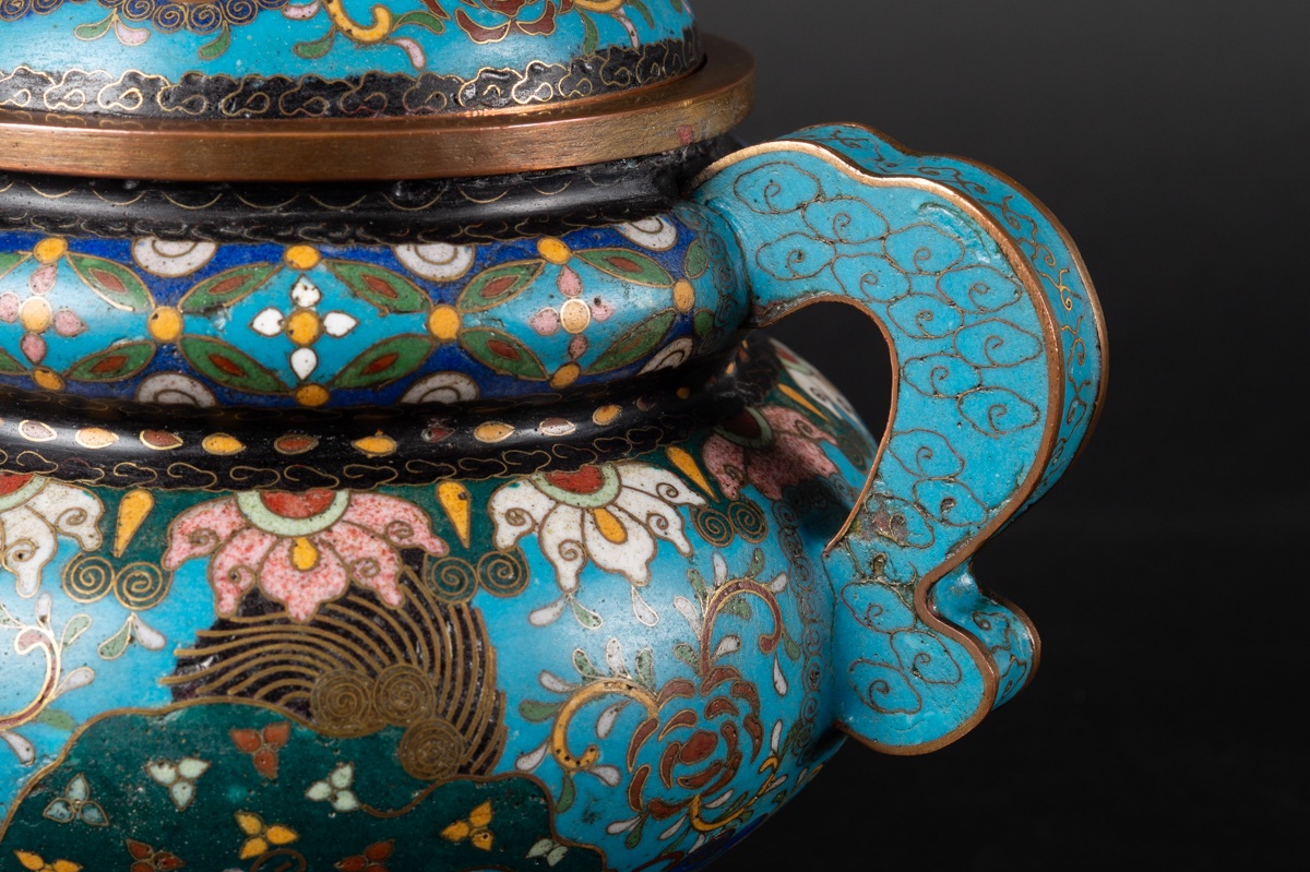 Cloisonné Incense Burner, Japan, Meiji Period (1868–1912). -photo-5