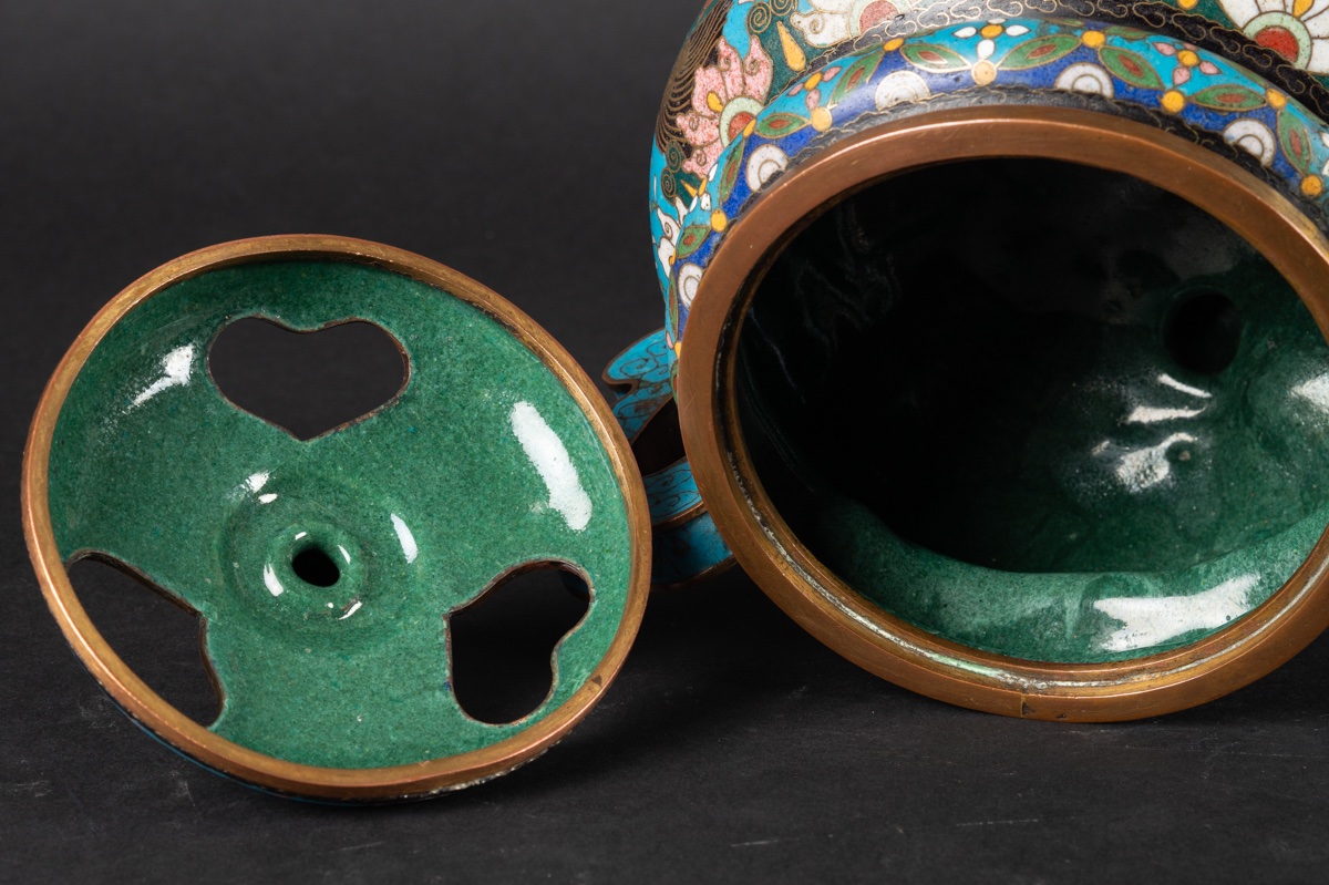 Cloisonné Incense Burner, Japan, Meiji Period (1868–1912). -photo-8