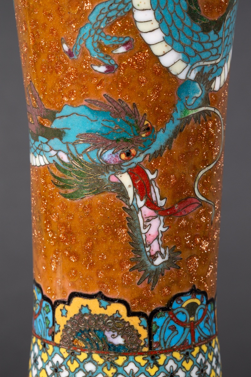 Vase With A Dragon, Cloisonné, Japan, Meiji Period (1868–1912).  -photo-5