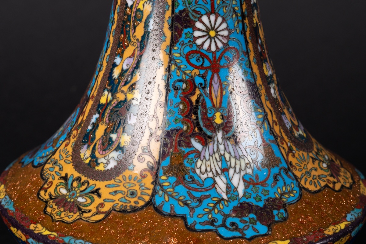 Vase With A Dragon, Cloisonné, Japan, Meiji Period (1868–1912).  -photo-6